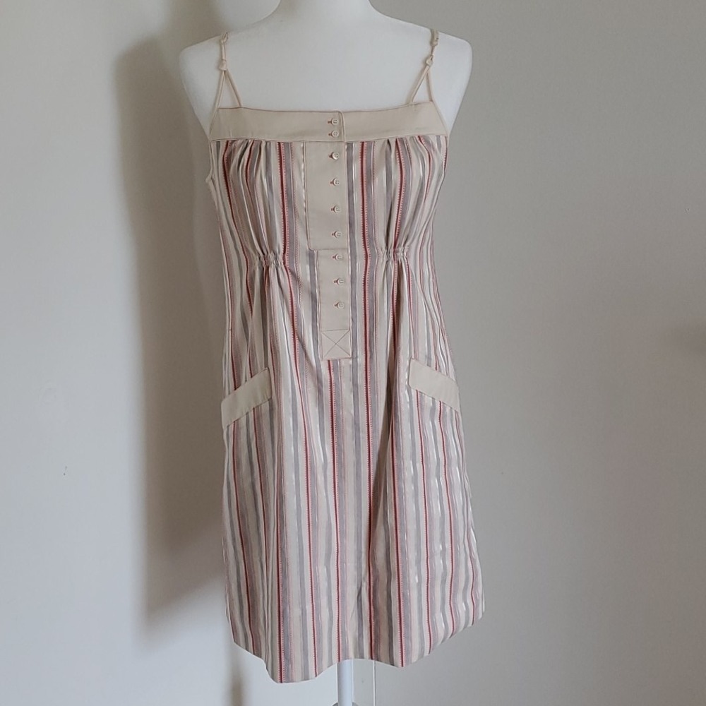 BCBGMaxAzria Striped Dress with pockets